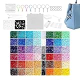 Generisch Bügelperlen für Kinder,DIY Bastelset,Perlen Schmelz Kit - für Kindergeburtstage Schulprojekte Familienaktivitäten Indoor Spiel Klassenzimmer Sommercamp Zuhause