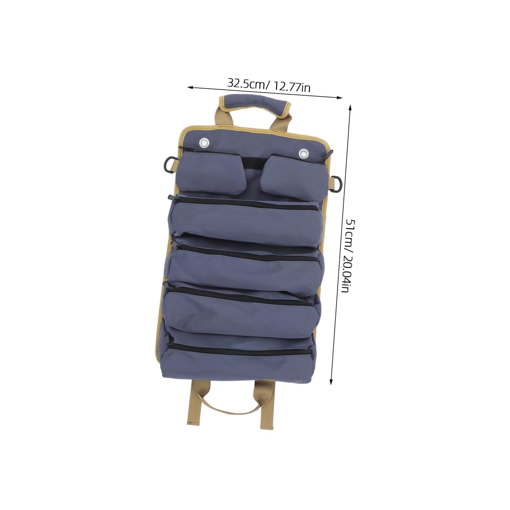 Homoyoyo Borsa Porta Attrezzi Elettricista Arrotolabile Organizer Per Portautensili Contenitore Per Utensili Ruote Per Lavoratori
