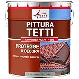 ARCANE INDUSTRIES Pittura per Tetti e Tegole: ARCAROOF Paint - 1222-2,5 L Grigio Finestra - RAL 7040