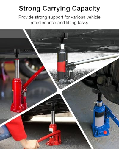 Image of Jack Axle Adapter Lifting Saddle Fits for Bottle Floor Jack Suitable for 3-4 inch Round and Square Axle Tube, Axle Saddle Adapter Fits for 1.65Inch or Smaller Diameter Bottle Jack Shaft Saddles Black