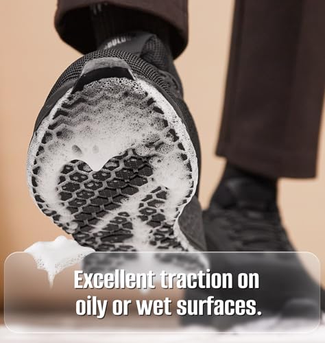 SHULOOK Non Slip Work Shoes for Men Slip Resistant Kitchen Chef Slip On Work Sneakers Restaurant Food Service Footwear Comfortable Mesh Walking Shoes2