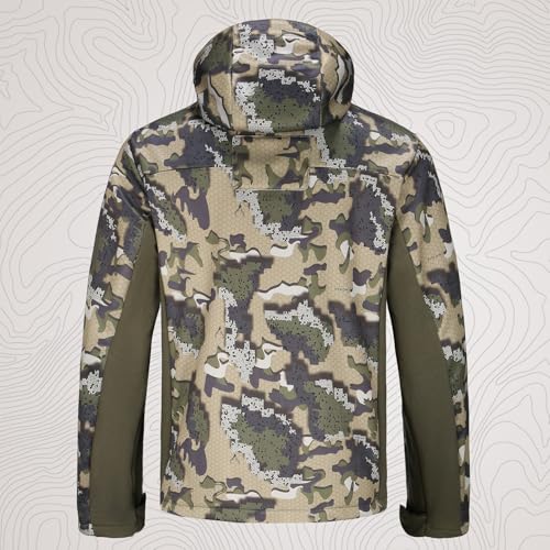 Image of UIIHUNT Hunting Clothes for Men with Fleece Lining: Safety Strap Compatible Water Resistant Silent Hunting Jacket and Pants