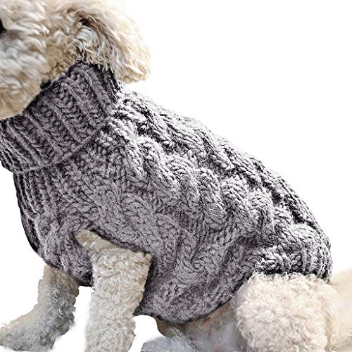 LOVESOO Pet Dog Clothes Knitwear Dog Sweater Vest for Small Dogs Soft Thickening Warm Pup Dogs Shirt Winter Dog Hoodie