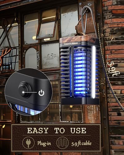 Image of Minimoon Bug Zapper Outdoor with Dual LED Lights, 4200V, 15w Replaceable Bulb