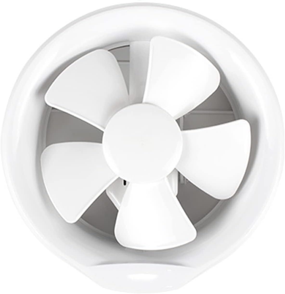 6"/8" Round, Household Glass Window Ventilator with Non-Return Louver, 24W, Low Noise, 195Cfm, Easy Installation, Abs Ventilation Fan-8 Inch-One Size