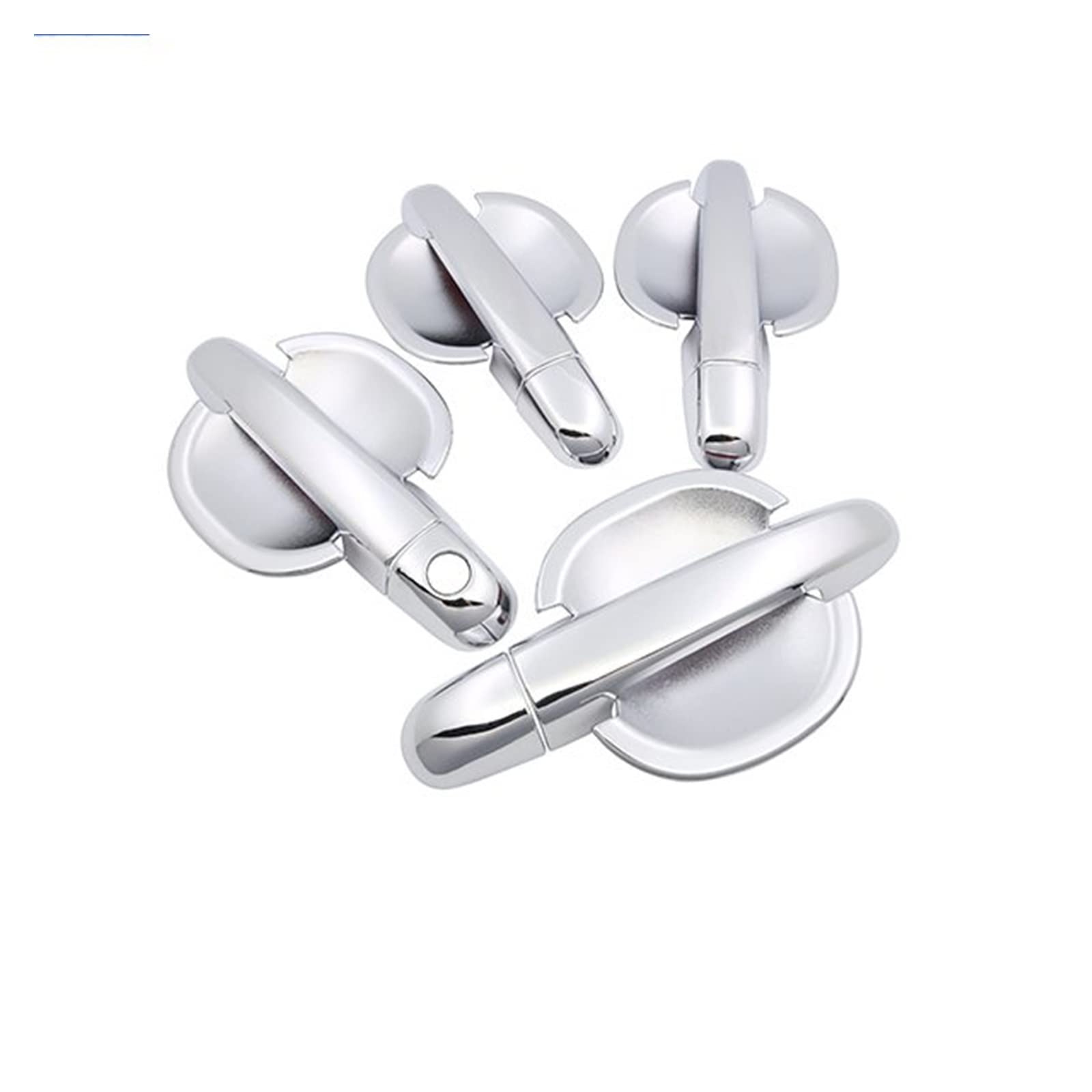Qwqthgs One Color Car Exterior Door Handle Cap For Kia Cee'd Ceed 2006~2012 Ed Car Accessories Stickers Decals Plastic Styling Chrome Door Handle Cover Protective Trim(G)