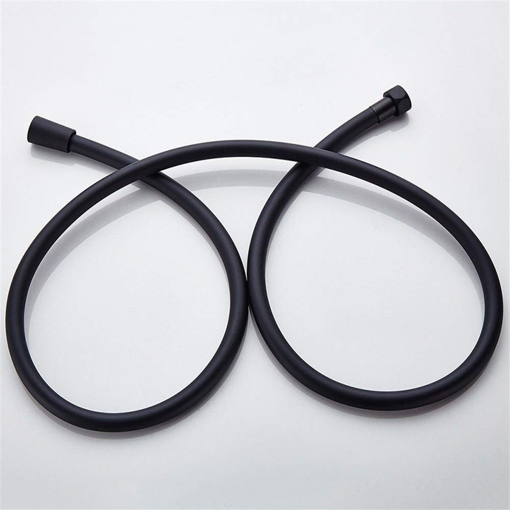 Tubi flessibili per doccia, Tubo flessibile di ricambio universale in acciaio inossidabile(Black,150cm)