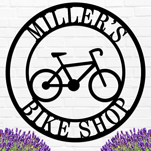 Custom Bicycle Metal Sign, Personalized Bicycle Sport Metal Sign, Personalized Bicycle Monogram Sign, Metal Bike Wall Art, Personalized Bicycle Lover Gift, Personalized Sport Gift
