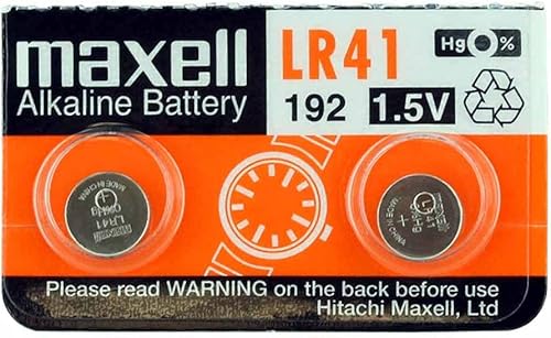 Miniatura 4 de Maxell Batteries LR41 (192, AG3) Batería alcalina tamaño botón, en tira de desgarro (paquete de 10)