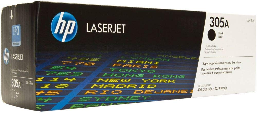 HP CE410A 305A LaserJet Black Toner Print Cartridge
