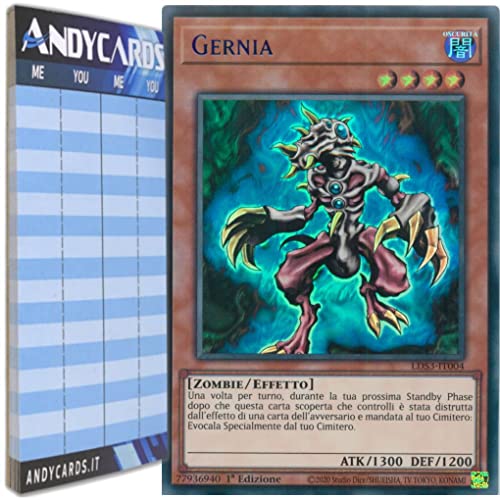 Andycards Yu-Gi-Oh! - GERNIA - Ultra Rara Blu LDS3-IT004 in ITALIANO + Segnapunti