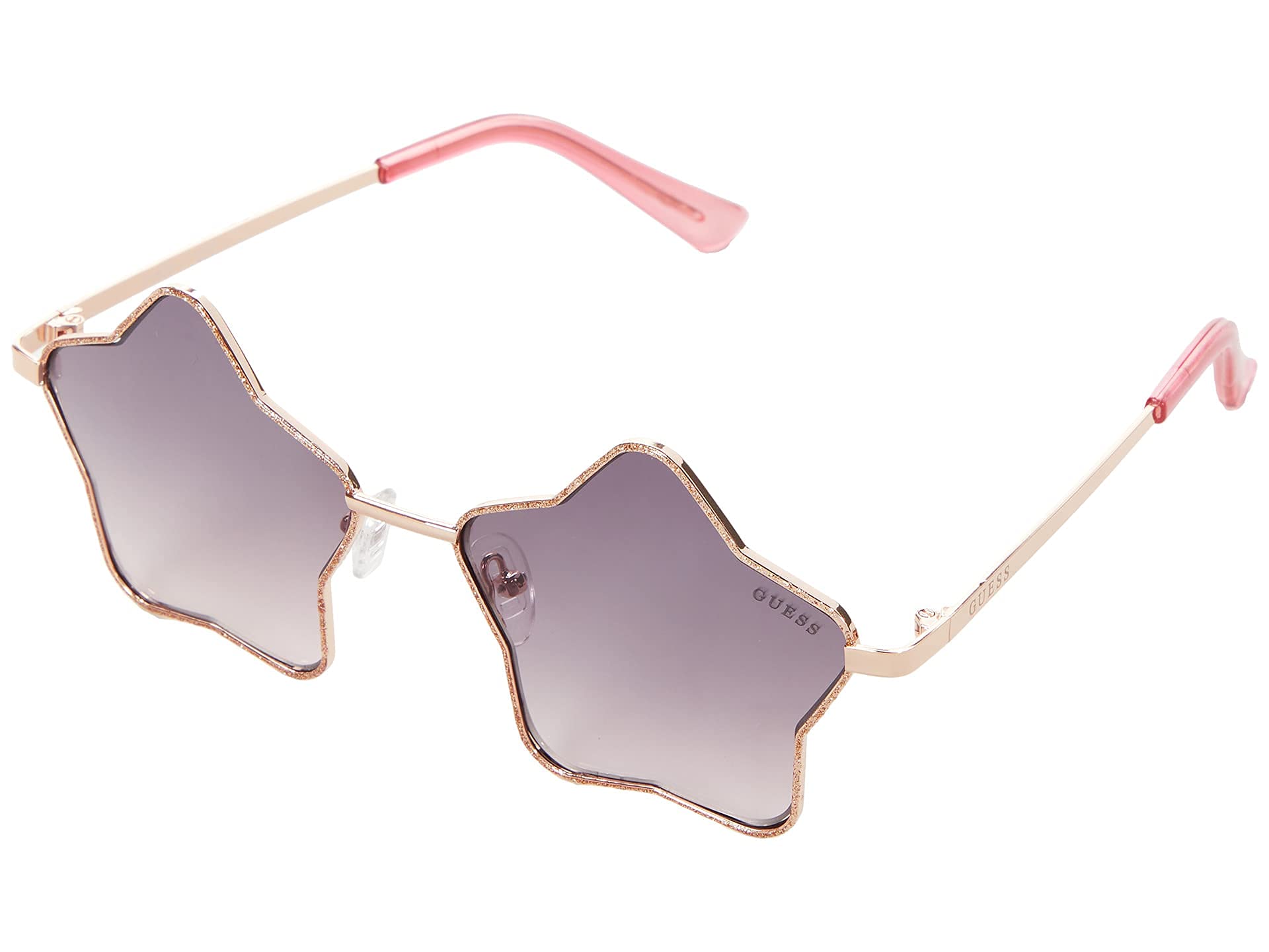 GUESS Dziewczęce GF4012 - Dziecięce Okulary przeciwsłoneczne Błyszczące różowe złoto/Bordowy gradient Rozmiar uniwersalny