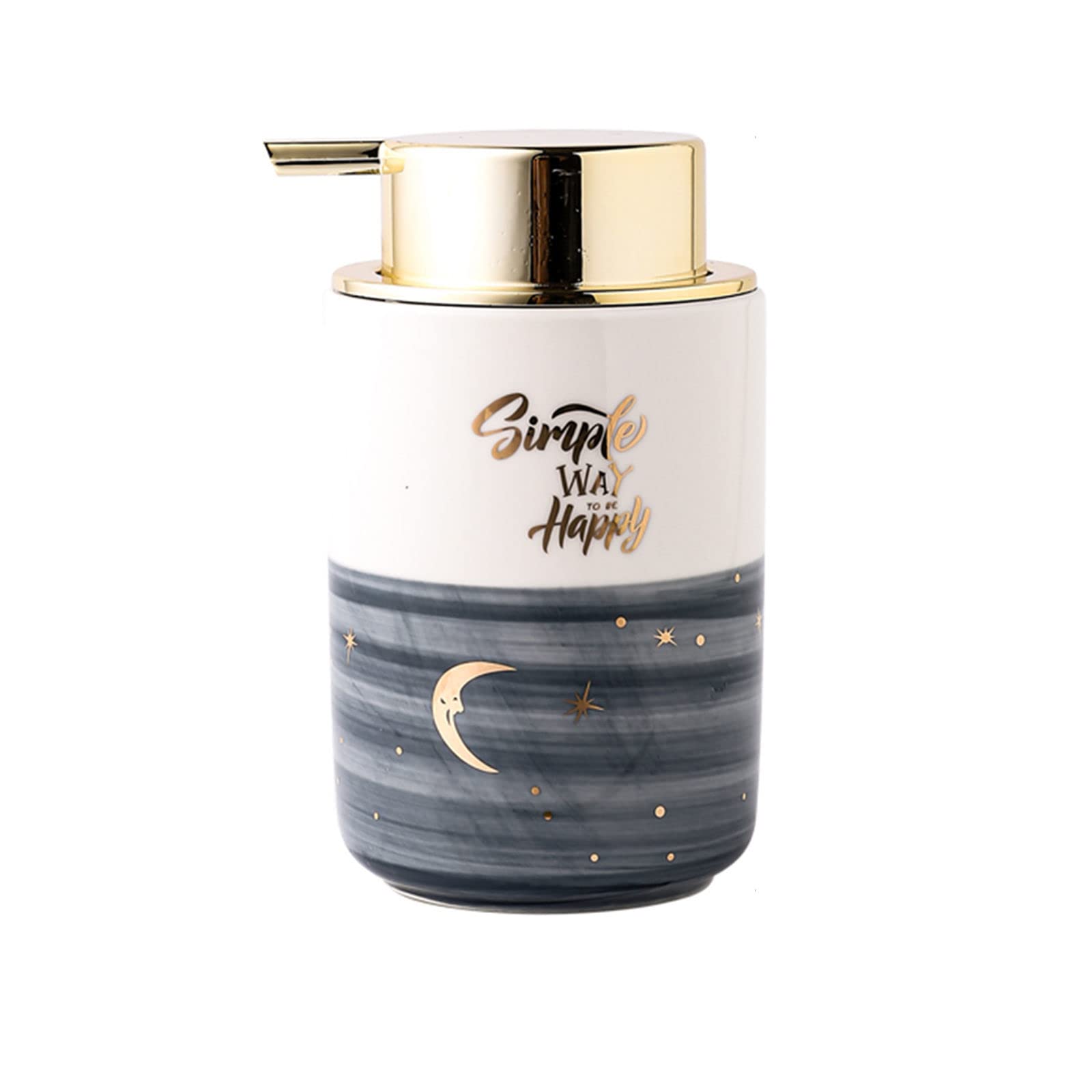 soap dispenser, Soap Dispenser,/Ceramic Foaming, 14oz Foam With Gold Pump, Hand, For Barthroom Kitchen-blue-400ml/14oz
