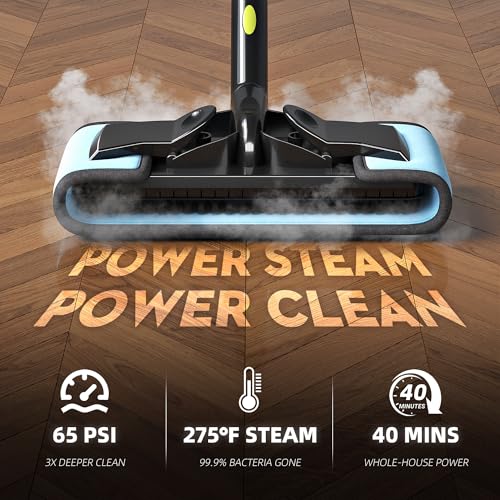 Image of Heavy-Duty Steam Cleaner for Home, 1500W High Pressure with 22 Accessories