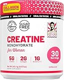 Old School Labs Creatine for Women Post-Workout Supplement - 5000mg Creatine, 2000mg Hydrolyzed Bovine Collagen & BCAA 2:1:1 for Lean Muscle Growth, Fast Recovery & Stamina - 30 Servings