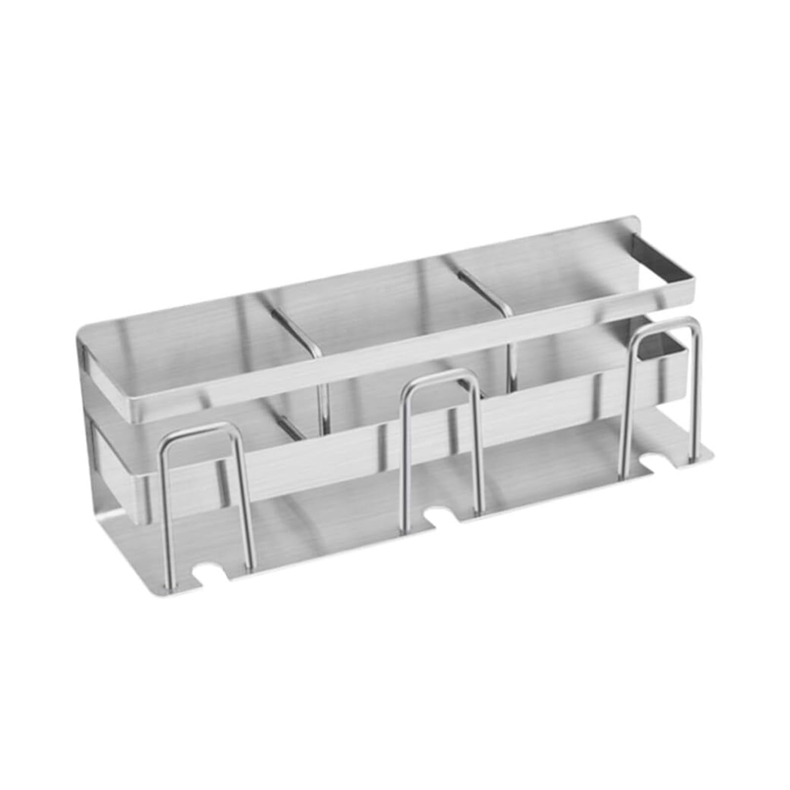 Portacepillos de Dientes Estante for cepillos de Dientes Acero Inoxidable, Soporte montado en la Pared sin perforación, 1 Unidad Vaso de Enjuague bucal Reutilizable