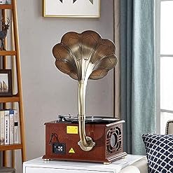 Tourne-disques, façonné Gramophone Tourne-Disque Multifonction Vieux Radio Stéréo Subwoofer Ornements Platines Gi - Les Beatles, Paul McCartney, John Lennon, RIngo Starr, George Harrison Tourne-disques, façonné Gramophone Tourne-Disque Multifonction Vieux Radio Stéréo Subwoofer Ornements Platines Gi – Image 2