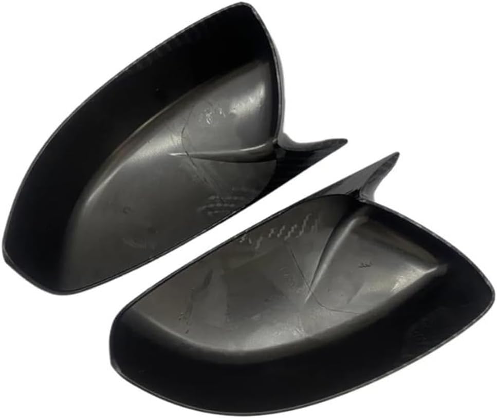 Pair Rearview Side Mirror Cap Cover Trim For INFINITI G37 G25 2008 2009 2010 2011 2012 2013 Door Wing Mirror Carbon Fiber OX Horn Style covers Left and Right side(Not a Replacement)