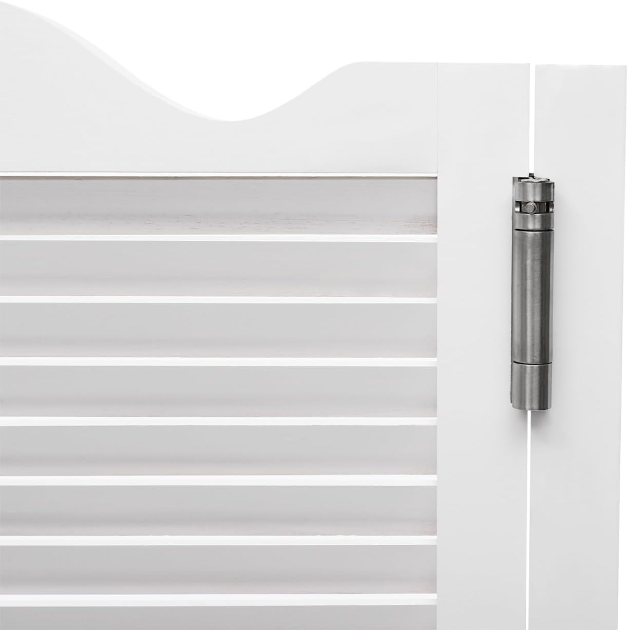Wooden Double Half Swinging Door, Double-hinged Louvered Cafe Door, Double-Door Swing Decor Partition Door for Corridor, Kitchen, Club, Checkout Counter