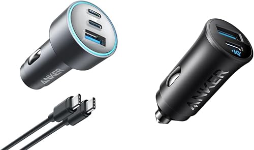 Anker USB-C Car Charger, 30W 2-Port Type-C Car Adapter with Anker USB-C Car Charger