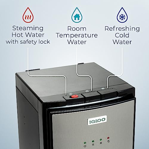 image for Igloo Bottom Loading Water Cooler – Hot, Cold, & Room Temperature Di