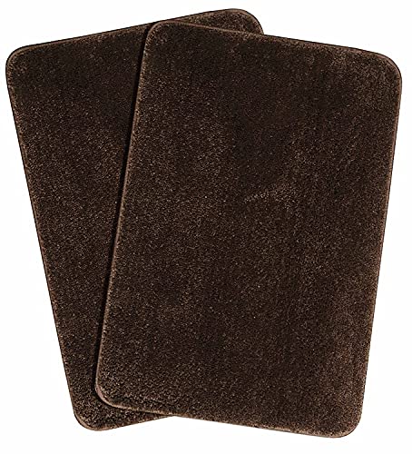 Image of SKIVE India Solid Anti Slip Bathmat,Colour Cofee,Size(40 x 60 cm) Set of 2 Piece