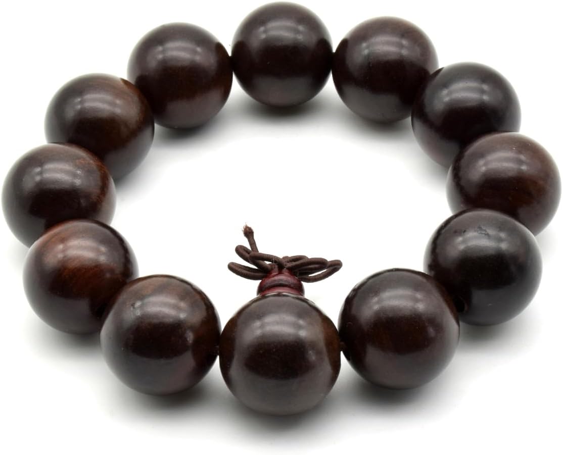 Zen Dear Unisex Natural Rosewood Prayer Beads Buddha Buddhist Prayer Meditation Mala Necklace Bracelet - Image 4