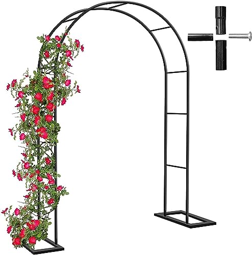 Arche de jardin en métal noir résistant aux intempéries et assemblage rapide - 2