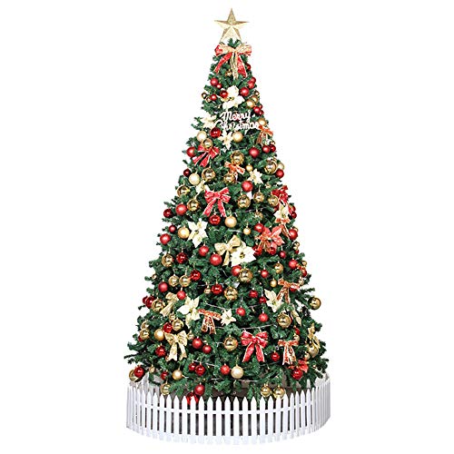 Topyl 11.5Ft Eco-Friendly Artificial Christmas Tree Premium Spruce Hinged Xmas Tree Holiday Decorations For Indoor Easy Assembly Metal Stand-Green11.5Ft(350Cm) #TOP3