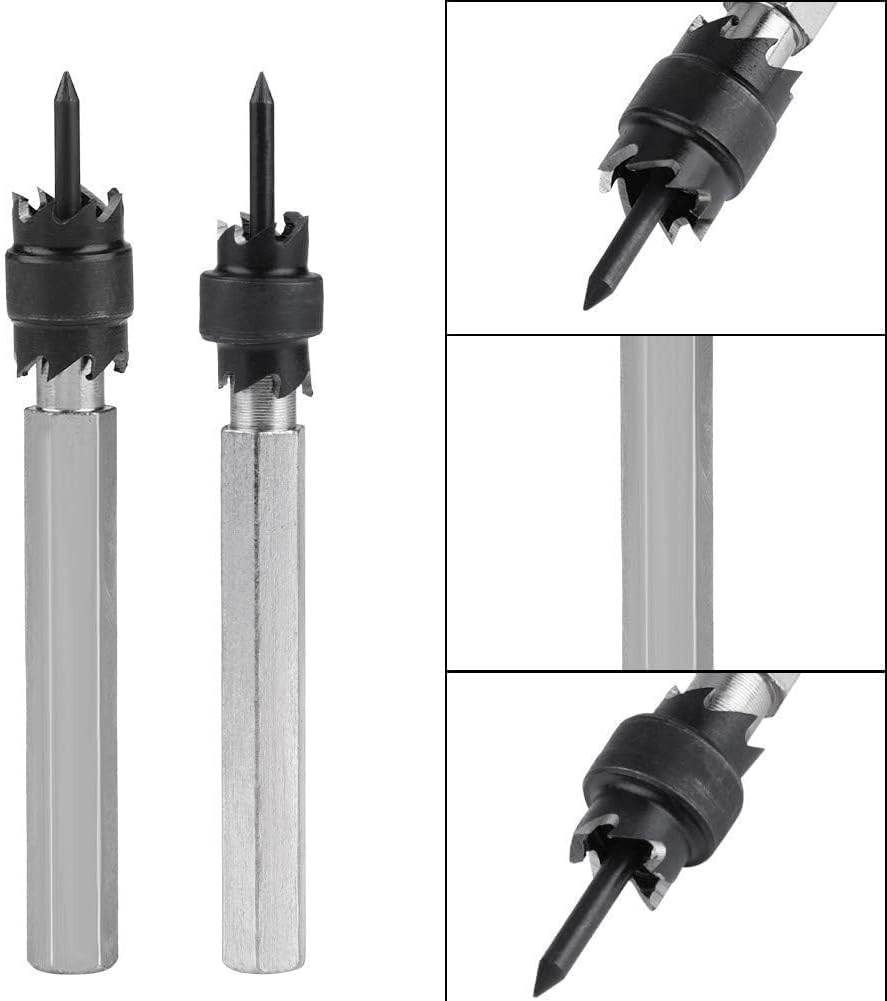 Carbide Rotary Spot Weld Cutter Kit High Speed Steel Sheet Metal Hole Remover 3/8” 5/16” Optional (Two sets (3/8+5/16))