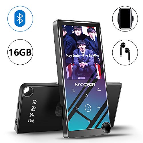 Wodgreat MP3 Player with Bluetooth 4.2 Portable 16 GB Hi-Fi Lossless Sound MP4/MP3