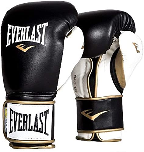 Everlast PowerLock Training Gloves blk/Wht PowerLock Training Gove, Black/White, 16 oz