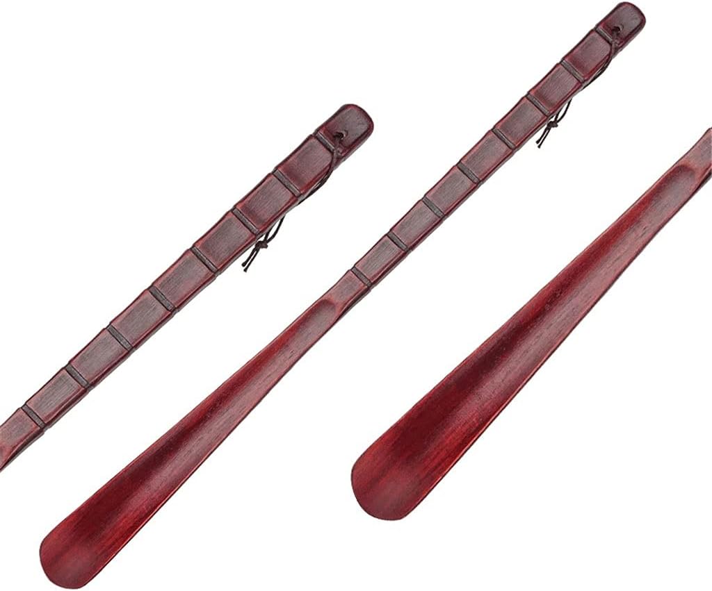 XDDDX 55cm 70cmの木製靴ホーンの柔軟なロングハンドル靴の便利な靴のリフタープロの靴スプーンのホームツール (Size 