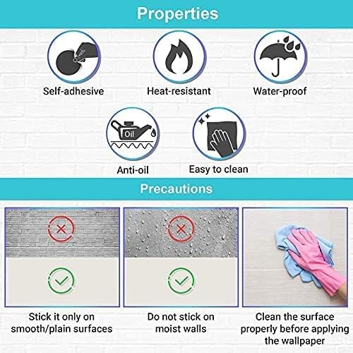 Image of WISDOM Vinyl Contact Paper Decorative for Cabinets Countertops Kitchen Shelves Liner Self Adhesive Film Peel and Stick Waterproof Removable Wallpaper (24 inch x 240, Sky-Blue Glossy Wallpaper)