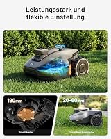 MAMMOTION YUKA mini 2 500 Mähroboter ohne Begrenzungskabel mit mini Garage, Garten bis 500m², Kein RTK, Kein Signalabbruch, Auto. Kartieren, DropMow, 45% Steigung, 4,5Ah-Akku(separater Versand) – Ansicht 8