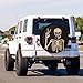 Foruidea Rock and Roll Skull Skeleton Bone Love Music Spare Tire Cover with Backup Camera Hole Wheel Tire Cover Fit Trailer, RV, SUV and Many Vehicle 17inch
