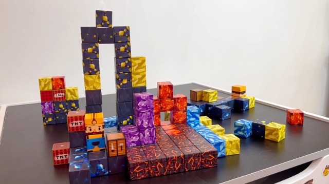 Amazon.com: Magnetic Blocks-Build Mine Magnet World Pickaxe