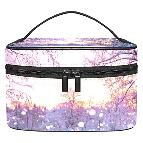 Trousse de toilette paysage de neige cadeau de voyage idéal femme