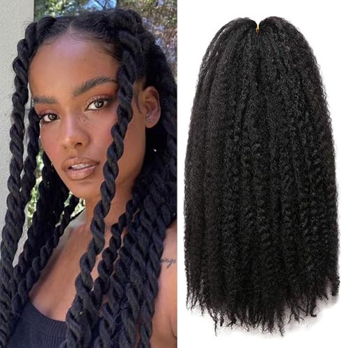 Extensiones Marley de cabello sintético para lucir trenzas afro perfectas a diario