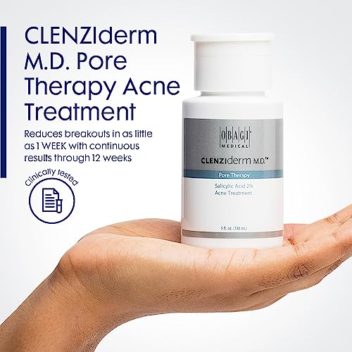 Obagi Medical Clenziderm M.d. Pore Therapy Acne Treatment, 2% Salicylic Acid Facial Toner For Oily Acne Prone Skin, 5 Fl Oz #TOP4