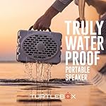 Turtlebox Gen 2: Loud! Outdoor Portable Bluetooth 5.0 Speaker | Rugged, IP67, Waterproof, Impact Resistant & Dustproof (Rich, Full Sound, Plays to 120db, Pair 2X for True L-R Stereo), White/Red - Image 4