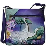 SCHÖNES VIBRANTES DESIGN: Jede Handtasche ist ein kleines, von talentierten Kunsthandwerkern handgemaltes Kunstwerk; inspiriert von der Natur und Vintage-Kunst-Themen sind diese Premium-Lederhandtaschen ein perfektes Geschenk.