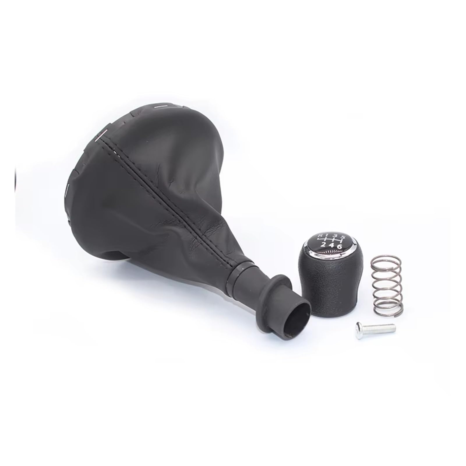 Ghqfrop Black 6 Speed Transmission Gear Shift Knob For Vw For Transporter T5 T5.1 T6 Gp 2003-2011 Car Gear Stick Shift Knob Boot Cover 5 6 Speed Car Gear Stick Knob(Black 6 Speed)