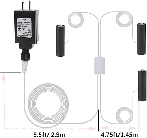 Miniatura 4 de Eliminador de batería AA LR6, adaptador de fuente de alimentación de CA a CC 3 V 4.5 V, 3 conectores, reemplaza 2 o 3 pilas AA de 1.5 V, para