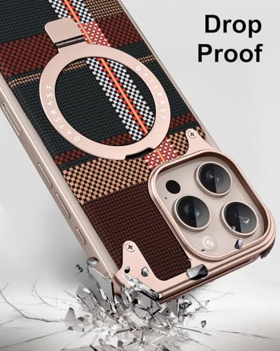 Coque iPhone 16 Pro antichoc ultra fine en aramide avec support MagSafe intégré