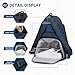 SUIKIHUM Tennis Backpack for 2 Rackets, Waterproof Tennis Bag with Shoe Compartment, Wet/Dry Pocket, Fence Hook, for Tennis, Pickleball, Badminton, Blue