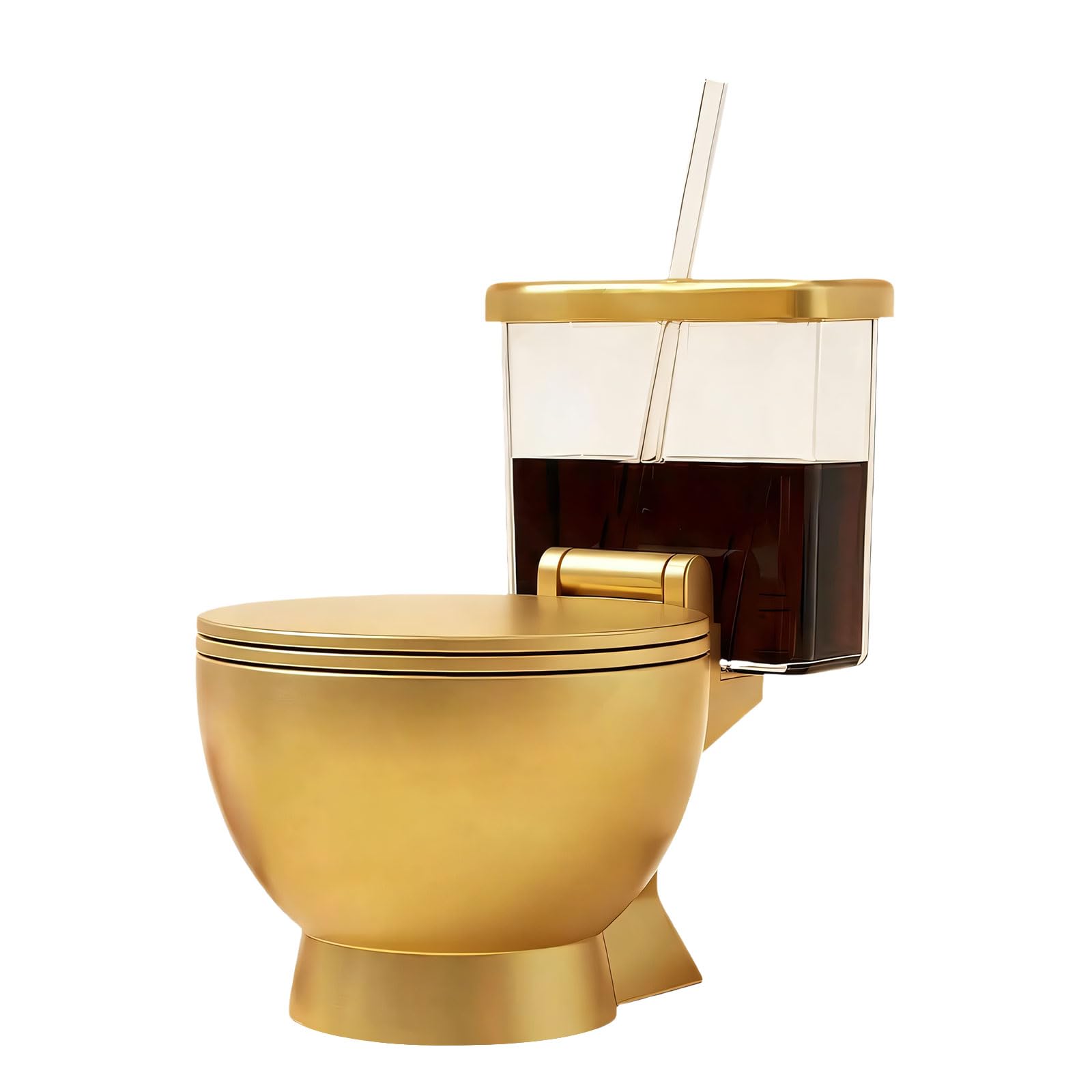 Gruppo ramen unico per tazza da toilette in metallo per pasti giocosi e ciotola per ramen novità facile da pulire