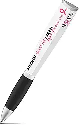 Caneta esferográfica de conscientização do câncer de mama (1 caneta, 3 lados) material de escritório rosa, presentes de câncer de mama para mulheres e homens - canetas rosa tinta preta, canetas de câncer de mama, caneta exclusiva de conscientização do câncer de mama (Hope)