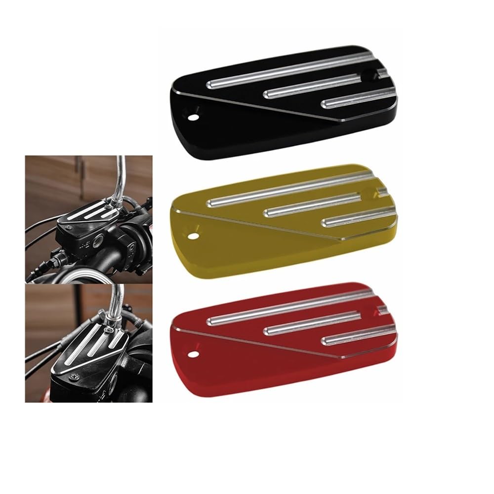 Tappo Coperchio Serbatoio Freno Posteriore In Alluminio CNC Per Honda Rebel CMX500/300 2017-2019, Colore Rosso, Aftermarket - 3