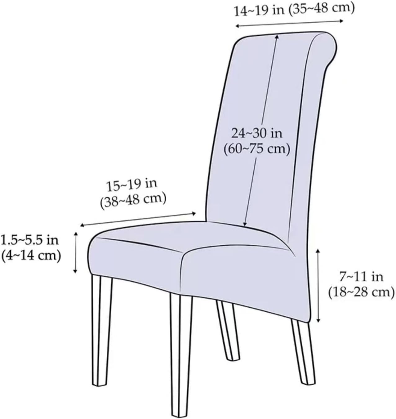 Blued,4pcs, Dining Chair Covers 4Pcs/6Pcs Velvet Stretch Dining Chair Slipcover Dining Room Large Chair Protector for Dining Kitchen Room Banquet Restaurant Home Decor Removable